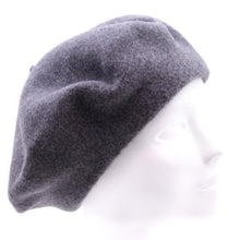 Afbeelding in Gallery-weergave laden, Fiebig Muts donker grijs effen wol