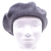 Afbeelding in Gallery-weergave laden, Fiebig Muts donker grijs effen wol