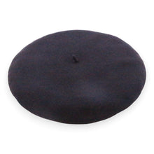 Afbeelding in Gallery-weergave laden, Laulhére Pet zwart effen wol