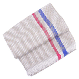 Petcap Sjaal beige visgraat polyester