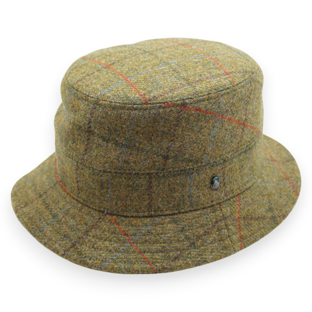 City Sport Hoed multicolor groot geruit wol