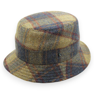 City Sport Hoed multicolor groot geruit wol