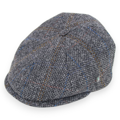 City Sport Pet antraciet grijs visgraat harris tweed