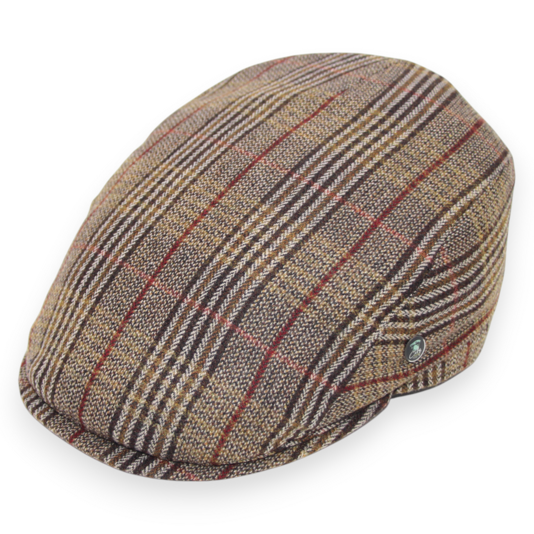 City Sport Pet bruin groot geruit kasjmier wol