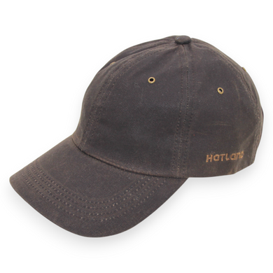 Hatland Pet donker bruin effen waxed katoen