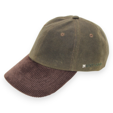 Hatland Pet donker groen effen waxed katoen