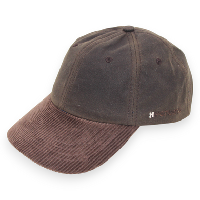 Hatland Pet donker bruin effen waxed katoen