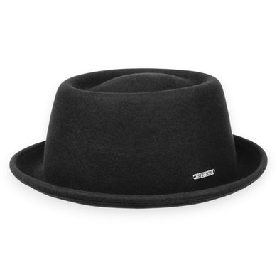 Stetson Hoed zwart effen wol