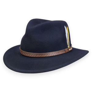 Stetson Hoed blauw effen VitaFelt