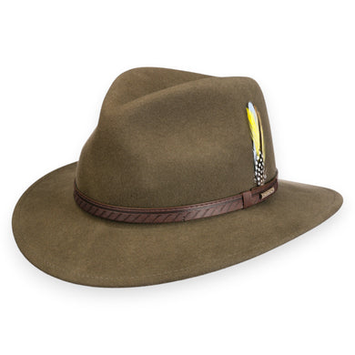 Stetson Hoed camel effen VitaFelt