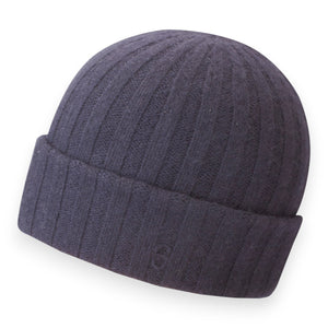 Stetson Muts blauw effen cashmere