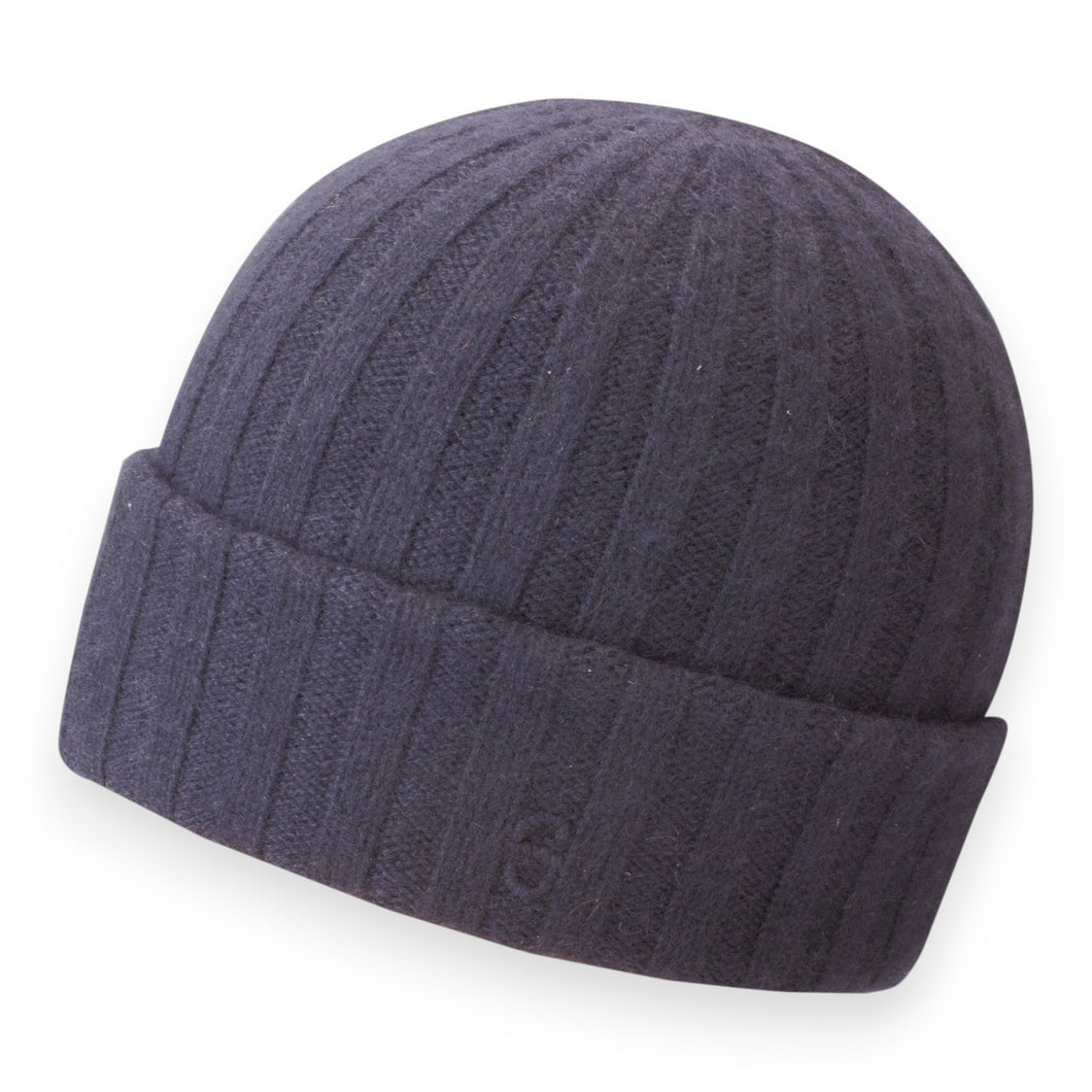 Stetson Muts blauw effen cashmere