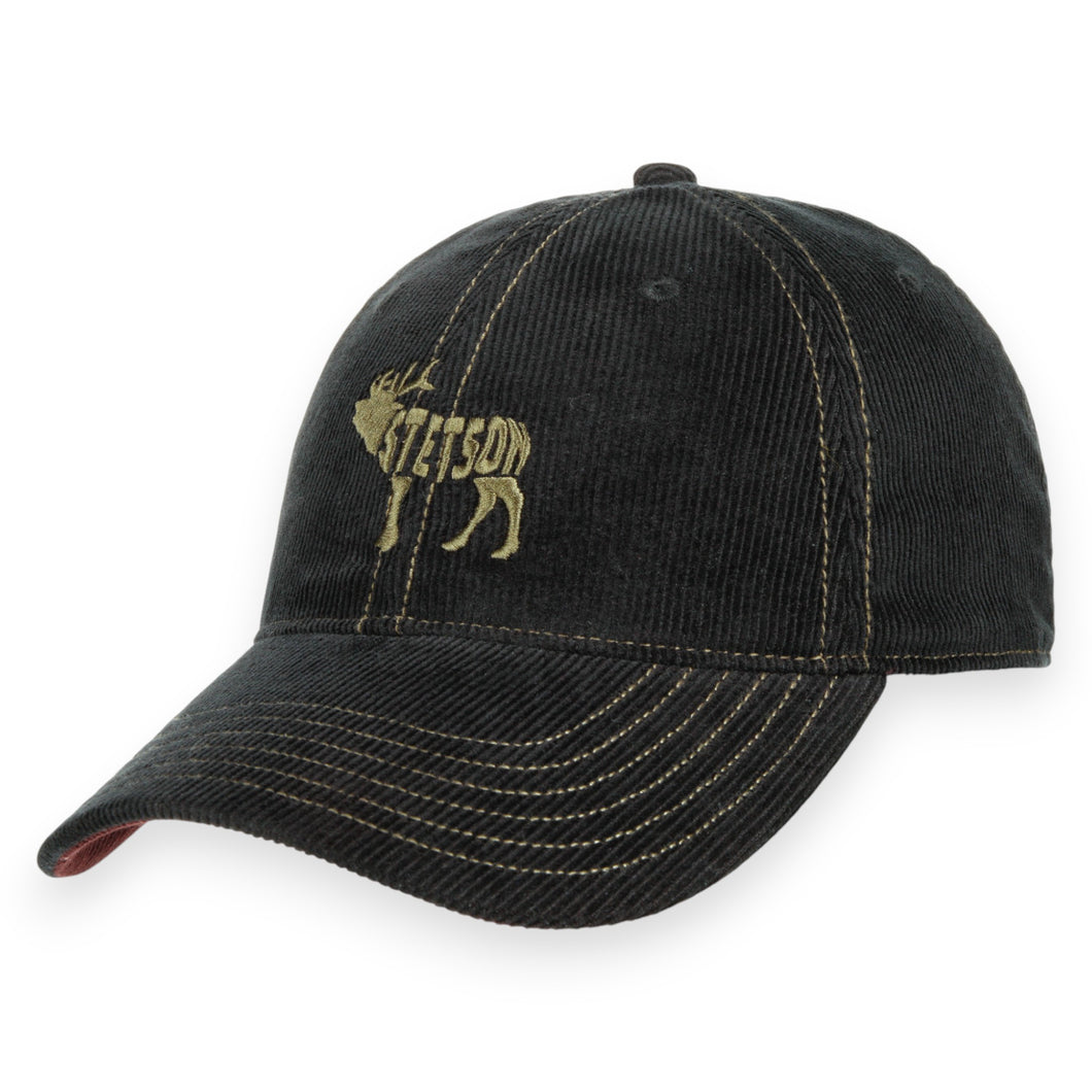 Stetson Pet zwart effen corduroy