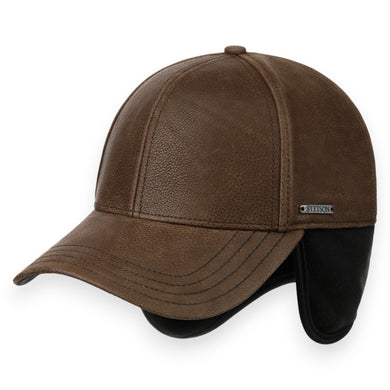 Stetson Pet bruin effen leder