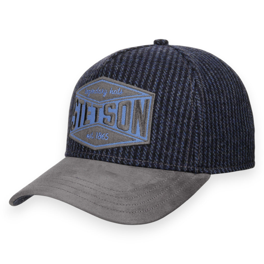 Stetson Pet royal blauw effen leder