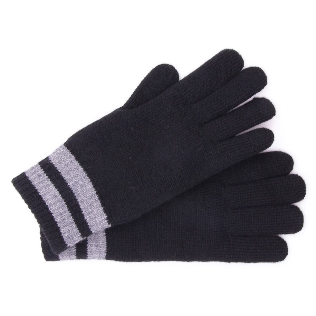 JDG Handschoenen zwart effen wol, polyester
