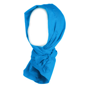 Petcap Sjaal hemels blauw gespikkeld katoen