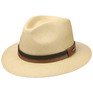 Stetson Hoed naturel effen panama