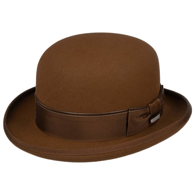Stetson Hoed cognac effen FurFelt