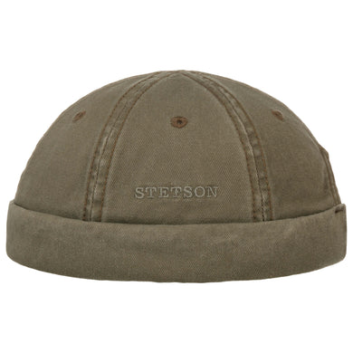 Stetson Muts kaki effen katoen