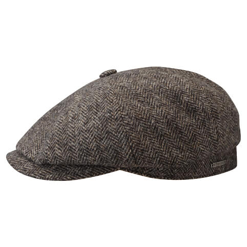 Stetson Pet antraciet grijs visgraat wol